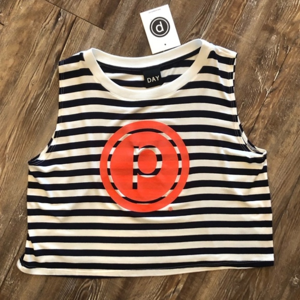 Circle P Striped Crop Tank - PURE BARRE